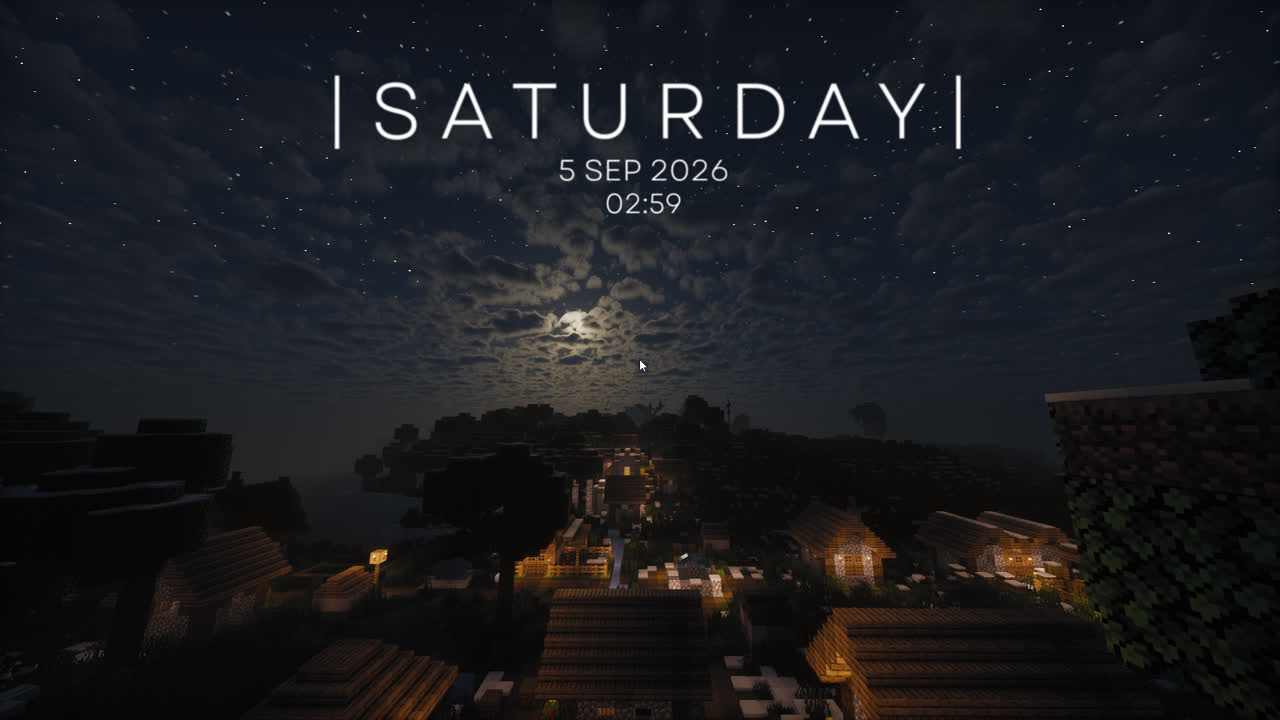 我的世界 夜晚