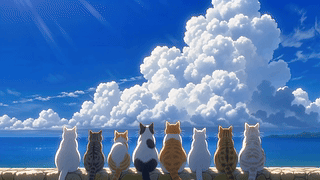 唯美天空与大海