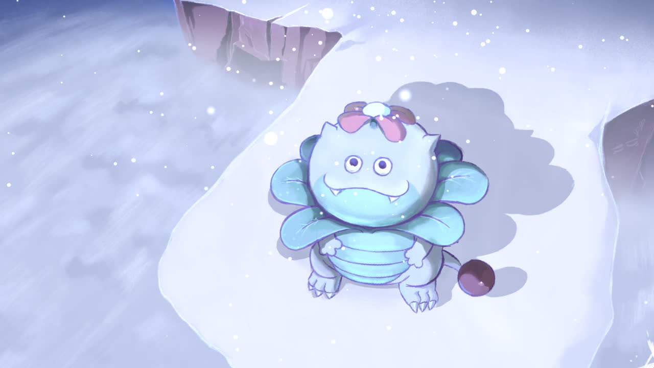 雪覆悬崖上的Vegandragora