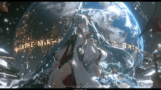 宇宙跃升初音未来 抖音作者:是小绿呀