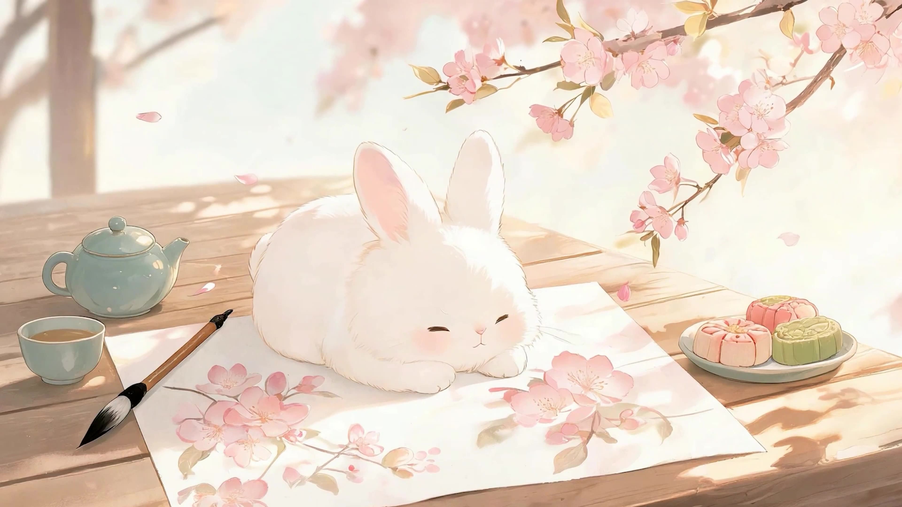 护眼萌宠兔子