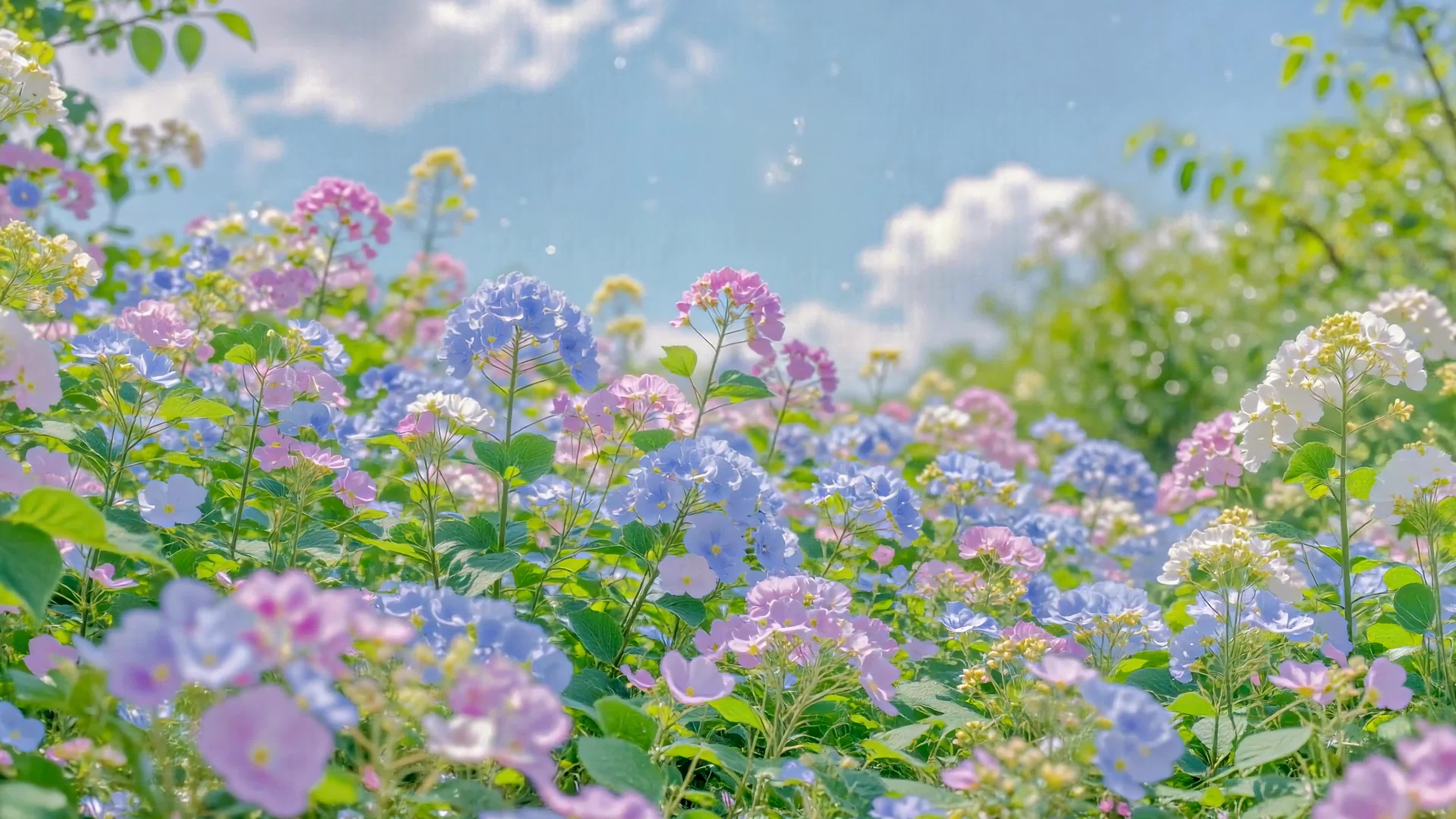晴日缤纷花野