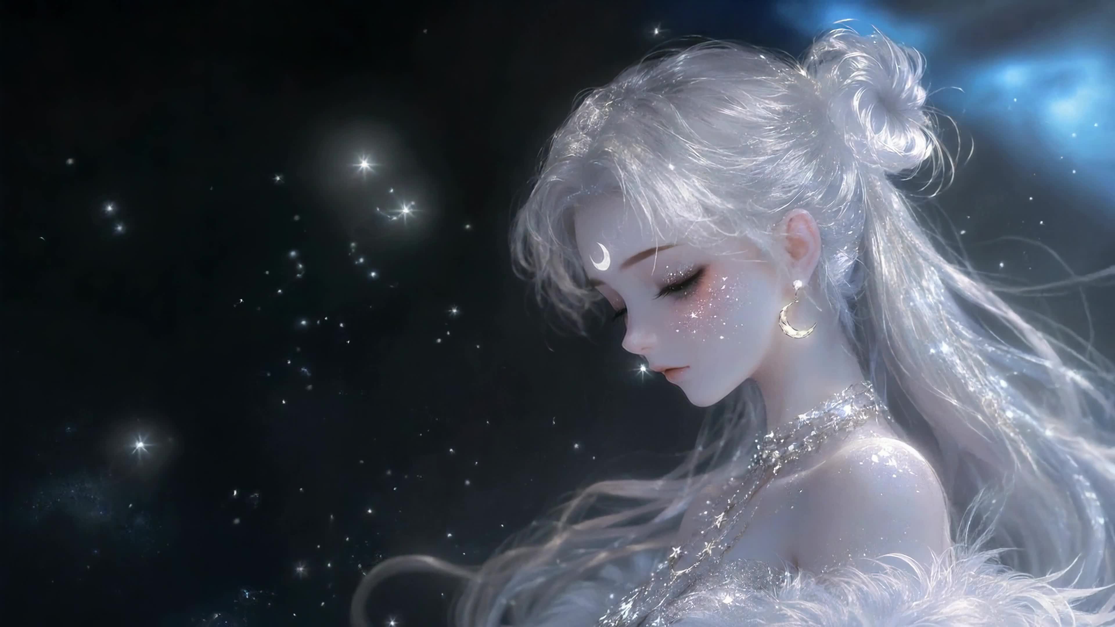 闪耀银月少女