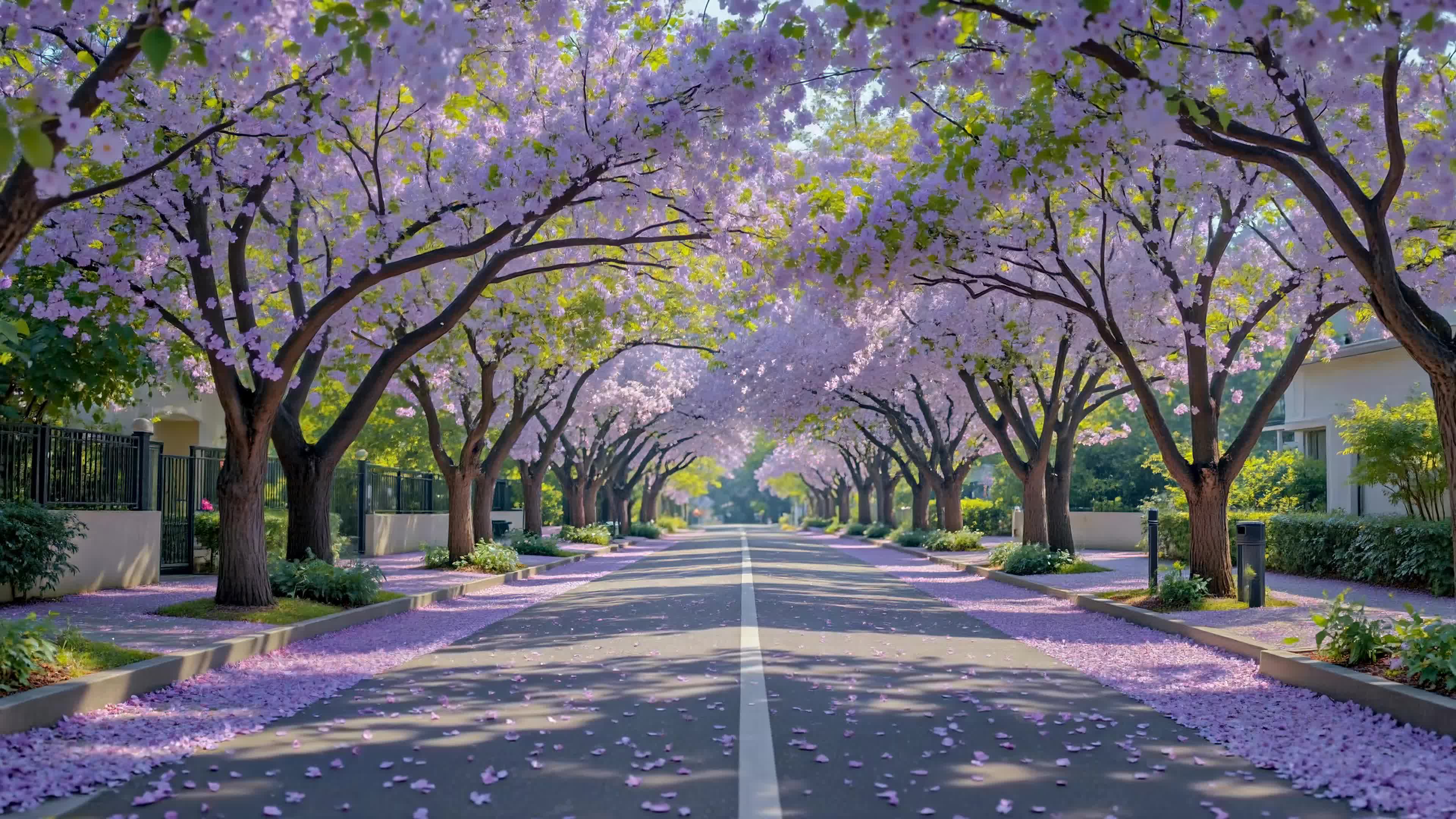 紫花林荫步道