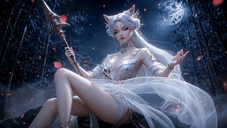 月夜狐耳银衣女武神