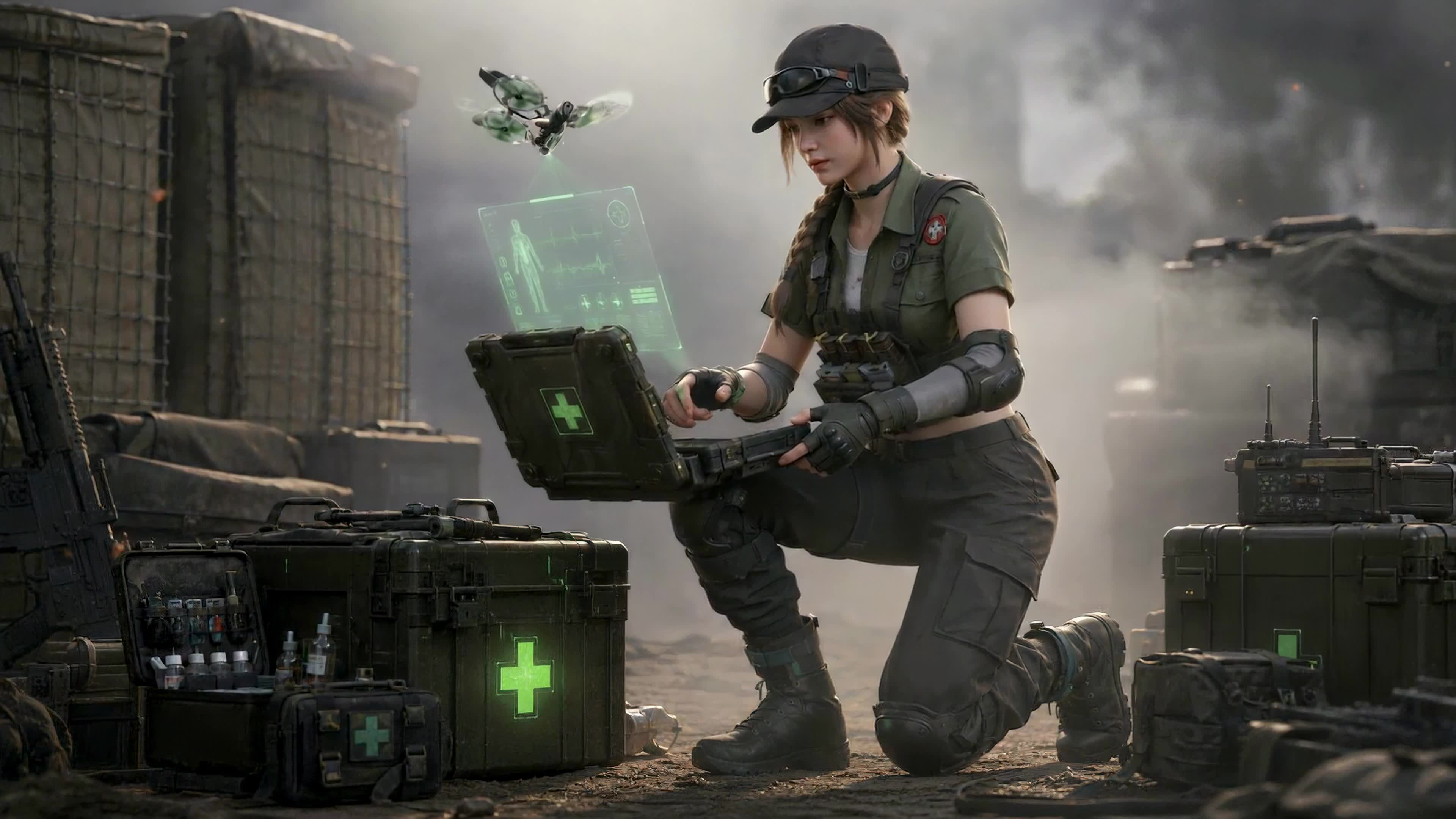 战地医疗女兵