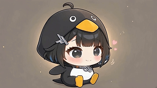 软萌Q版企鹅少女