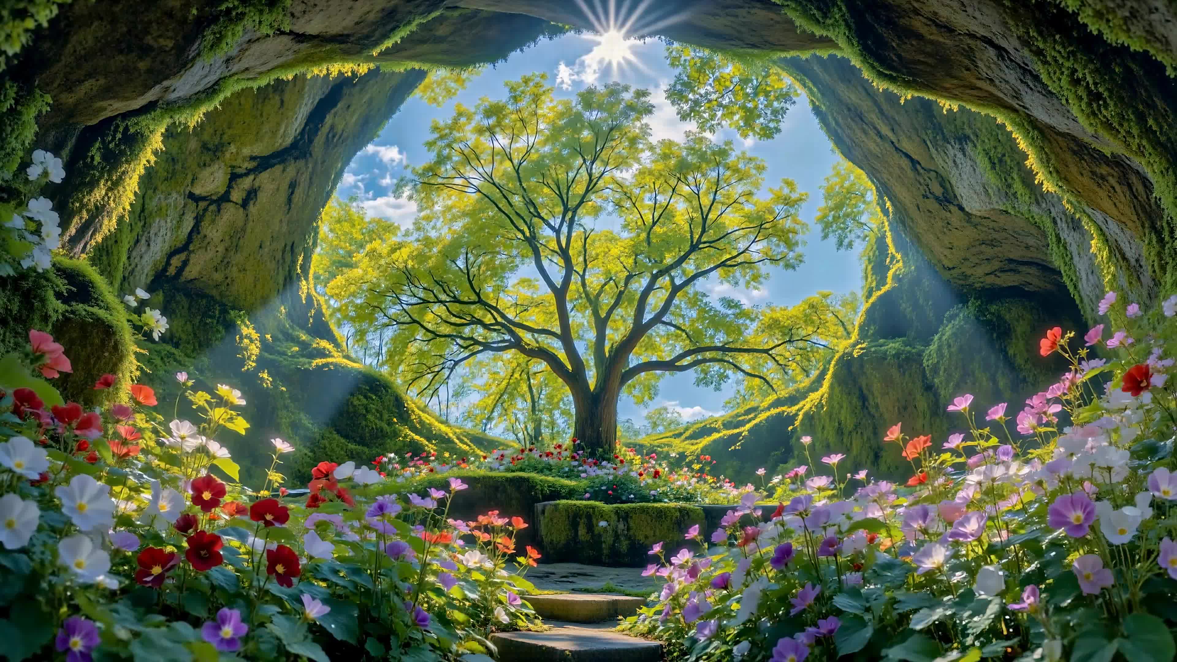 洞天暖阳花海