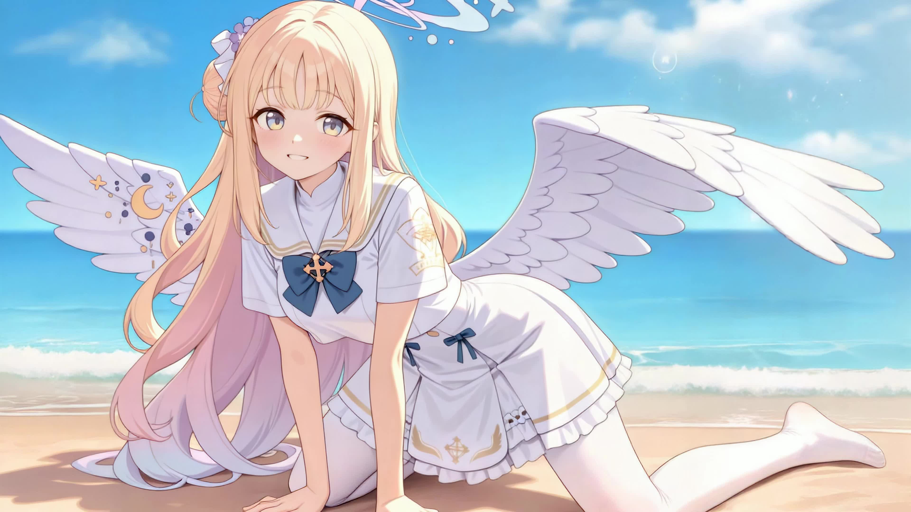 海边天使少女