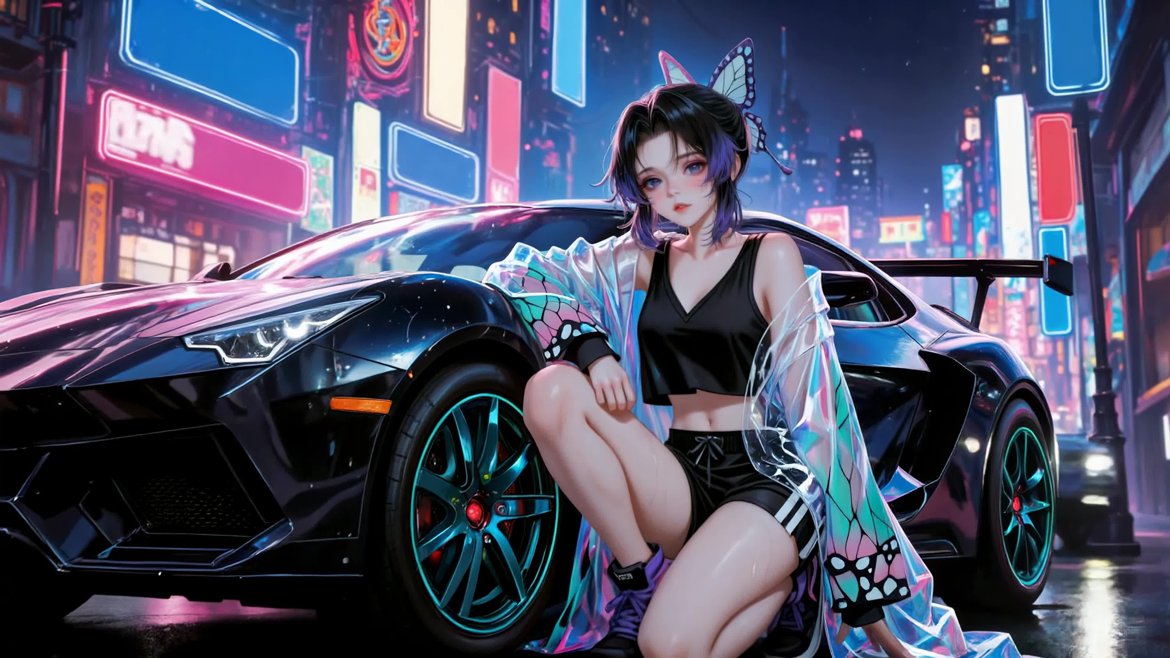 霓虹都市跑车少女