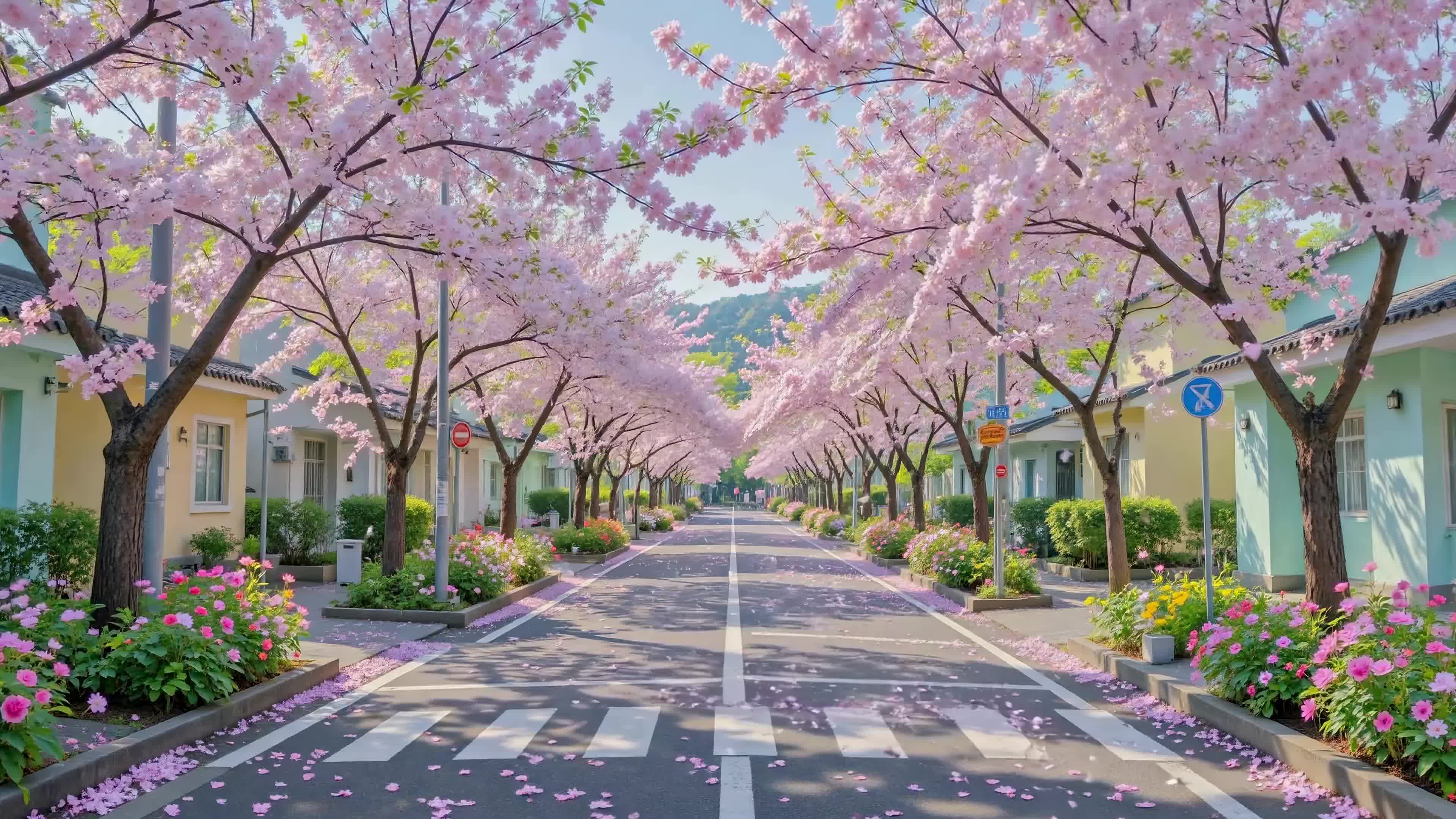 樱花街道春日盛景