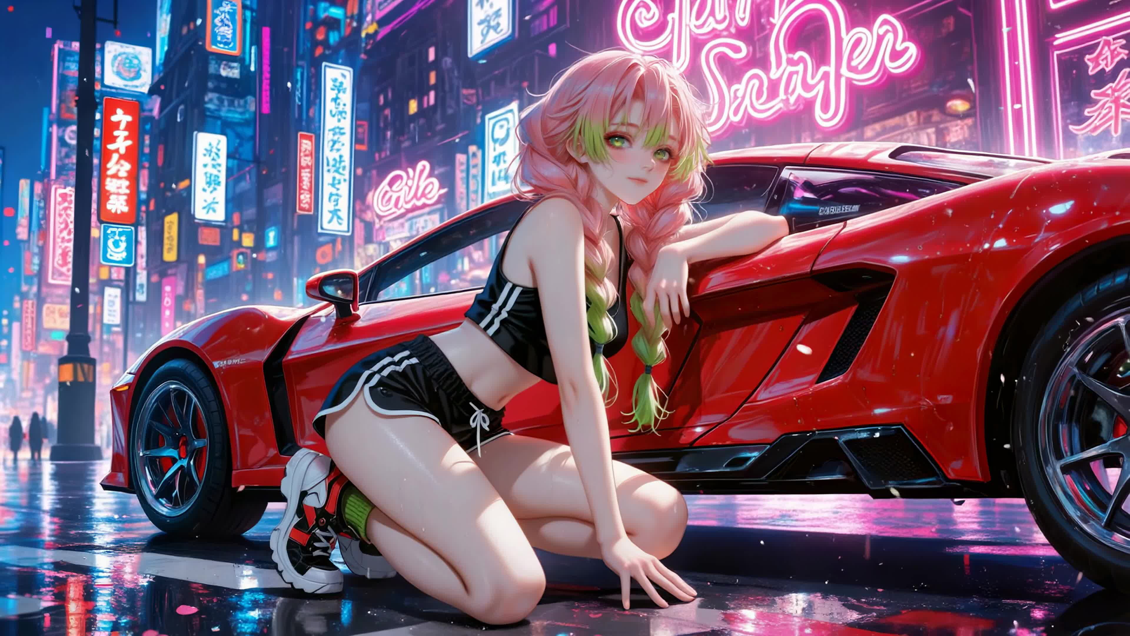 霓虹都市跑车少女