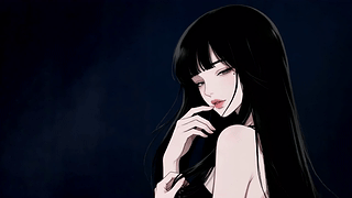 暗夜黑发美人