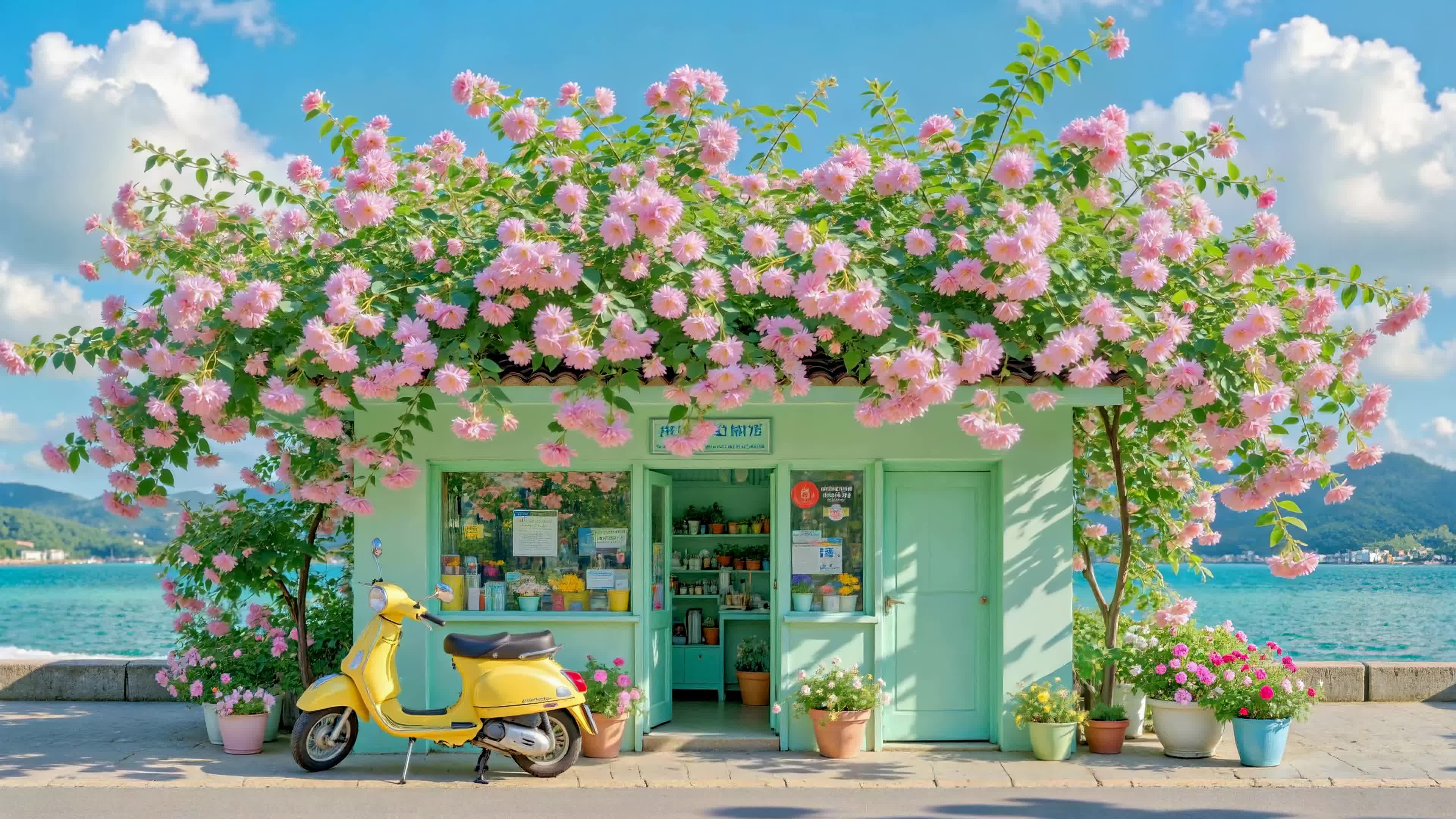 海边蔷薇花小店