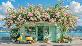 海边蔷薇花小店