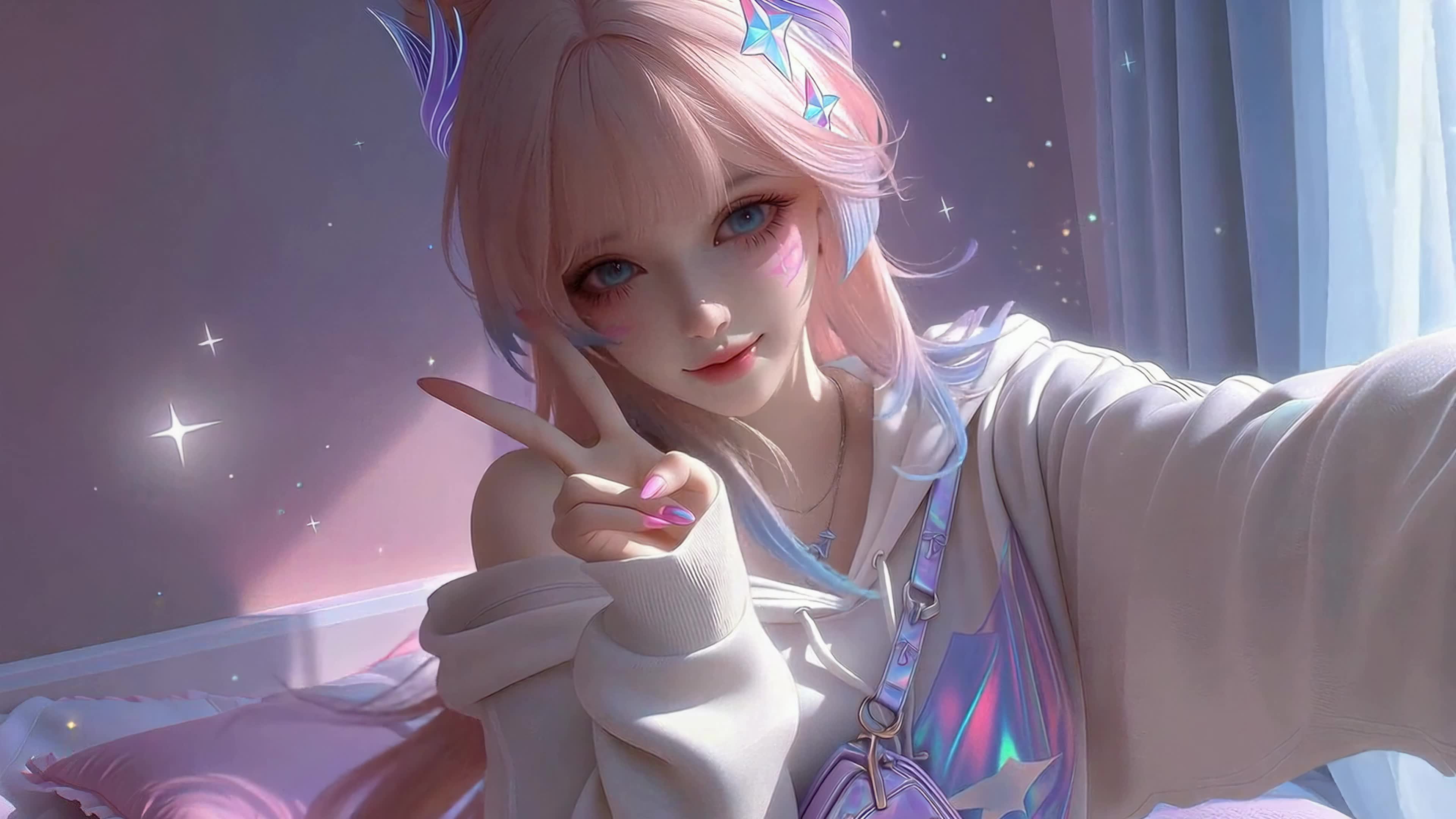 粉发甜酷少女珊瑚宫心海