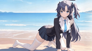 海边清新少女