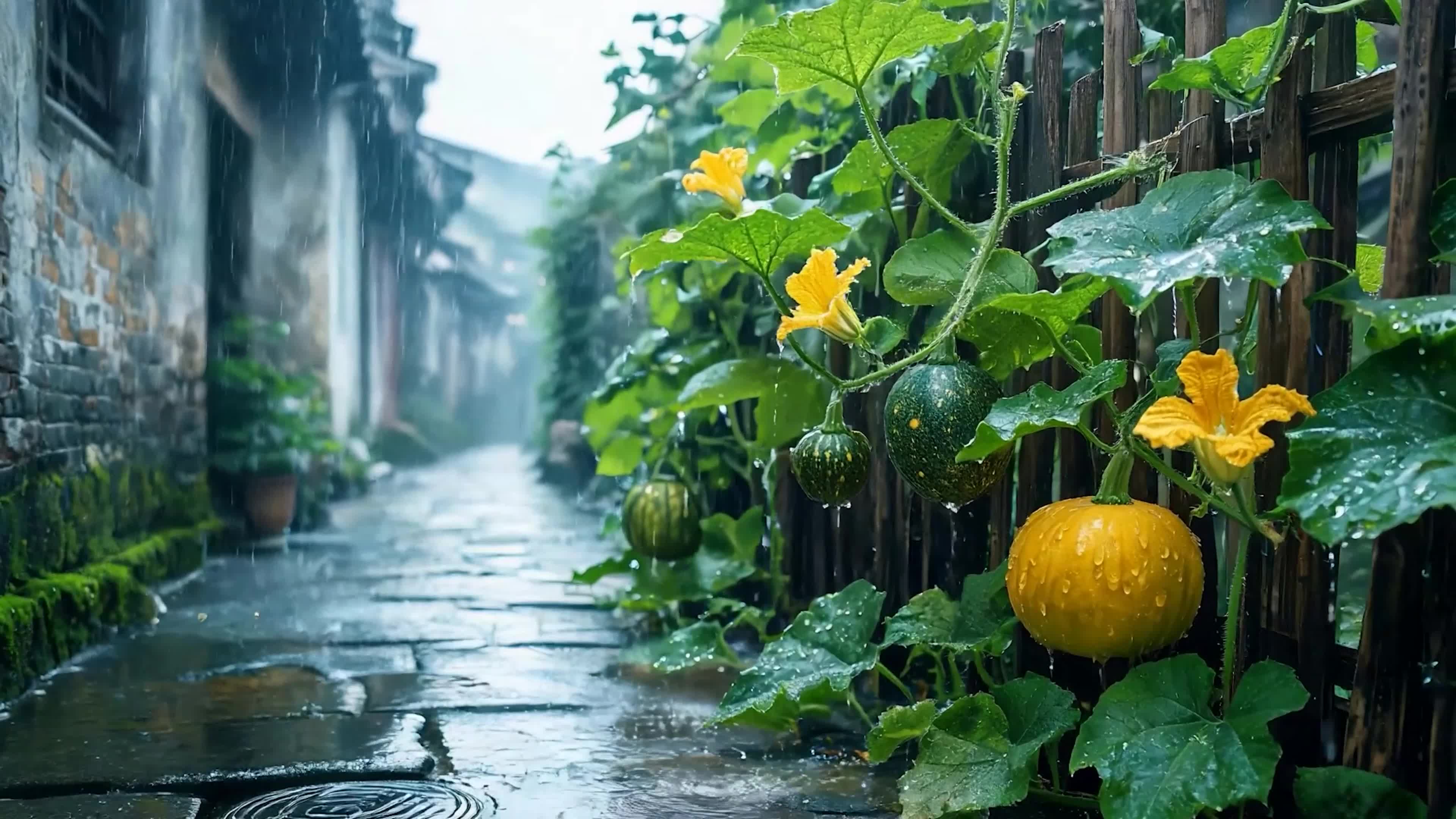雨天南瓜树
