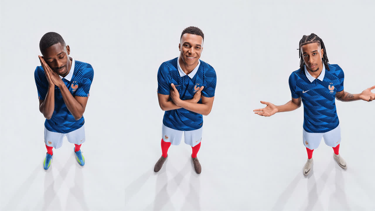 Ousmane Dembélé, Kylian Mbappé 和 Michael - By apatetico