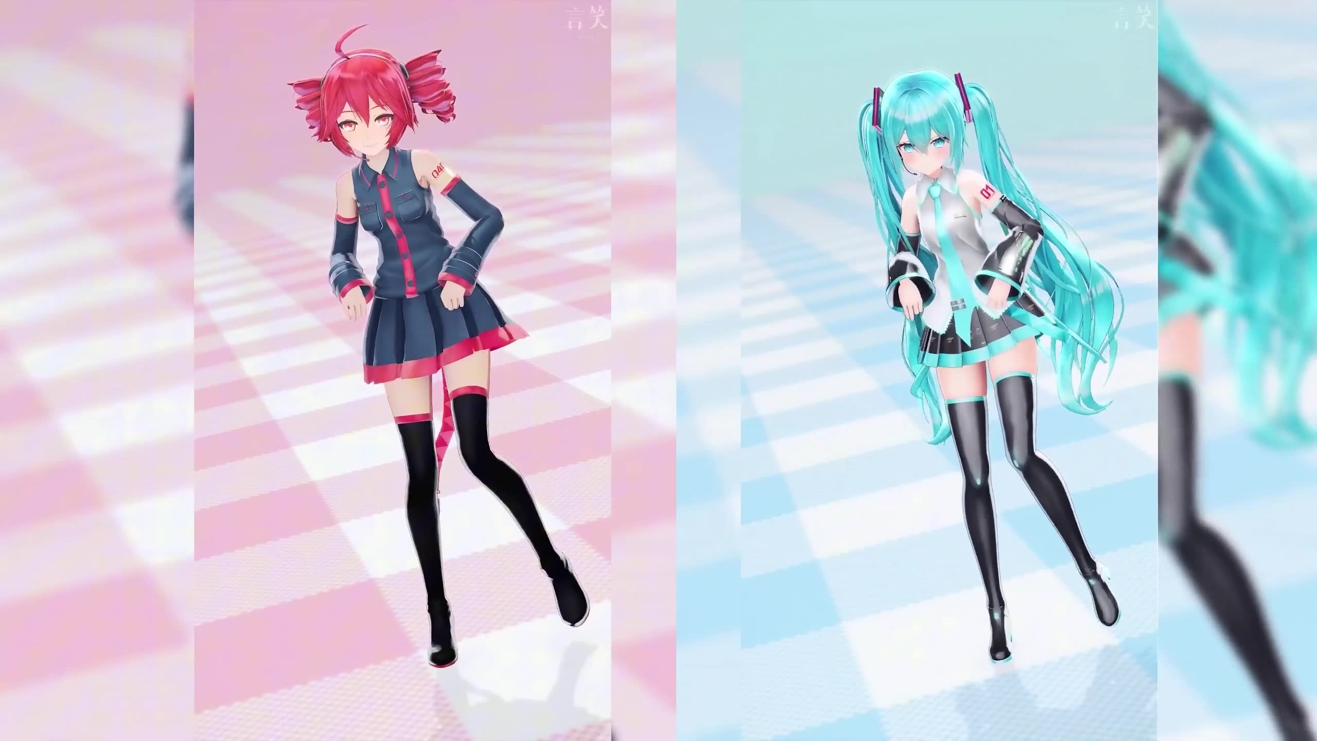 初音未来 & Teto 循环舞蹈 2k