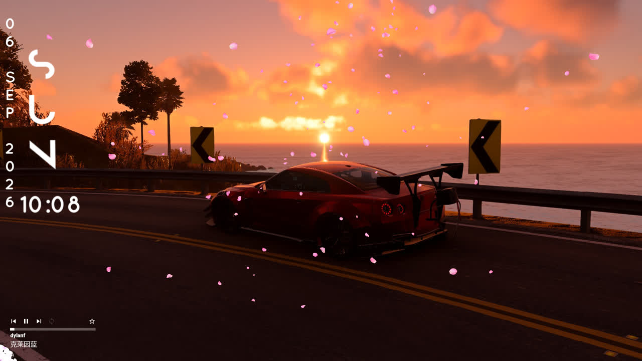 GTR R35 日落