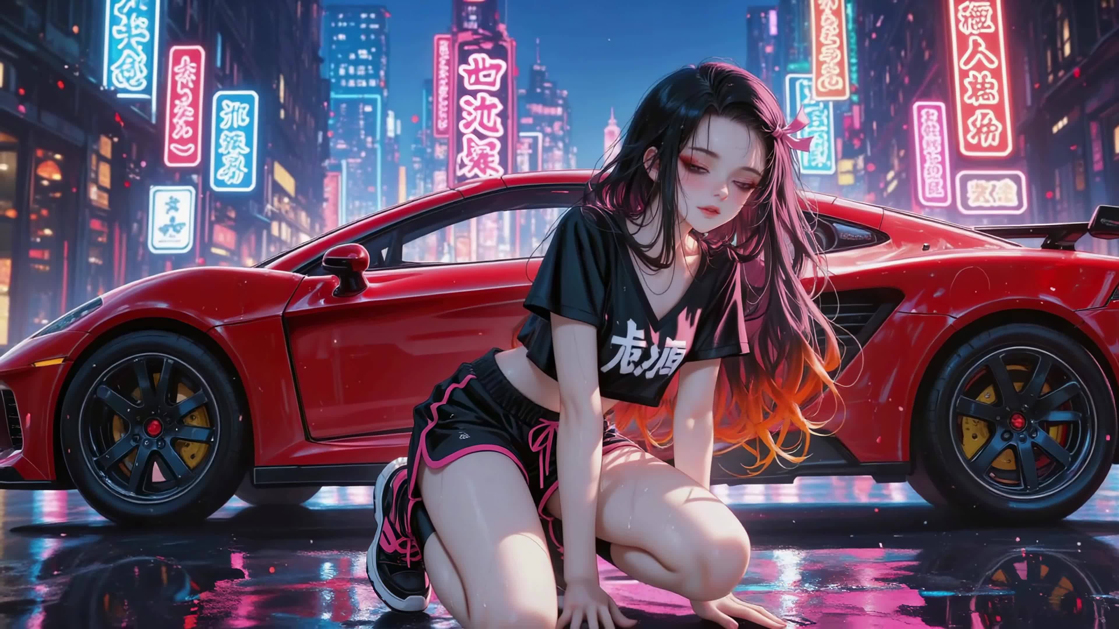 霓虹都市跑车少女