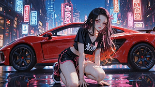 霓虹都市跑车少女