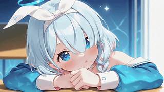 浅发蓝眸软萌少女阿罗娜