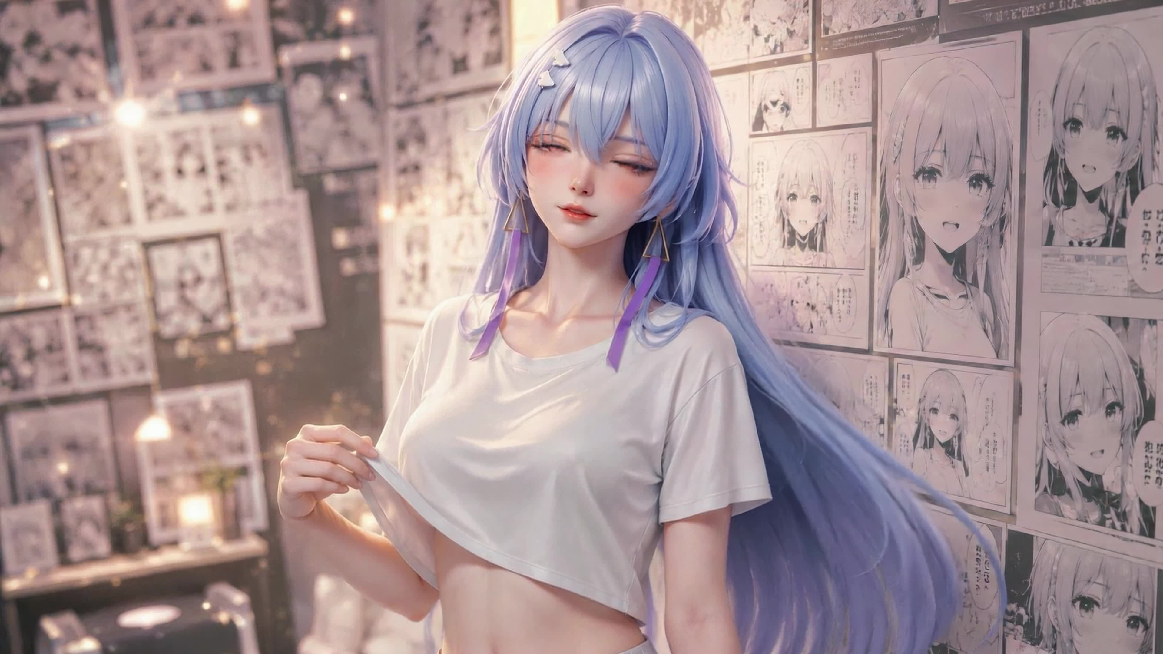 紫发清甜少女