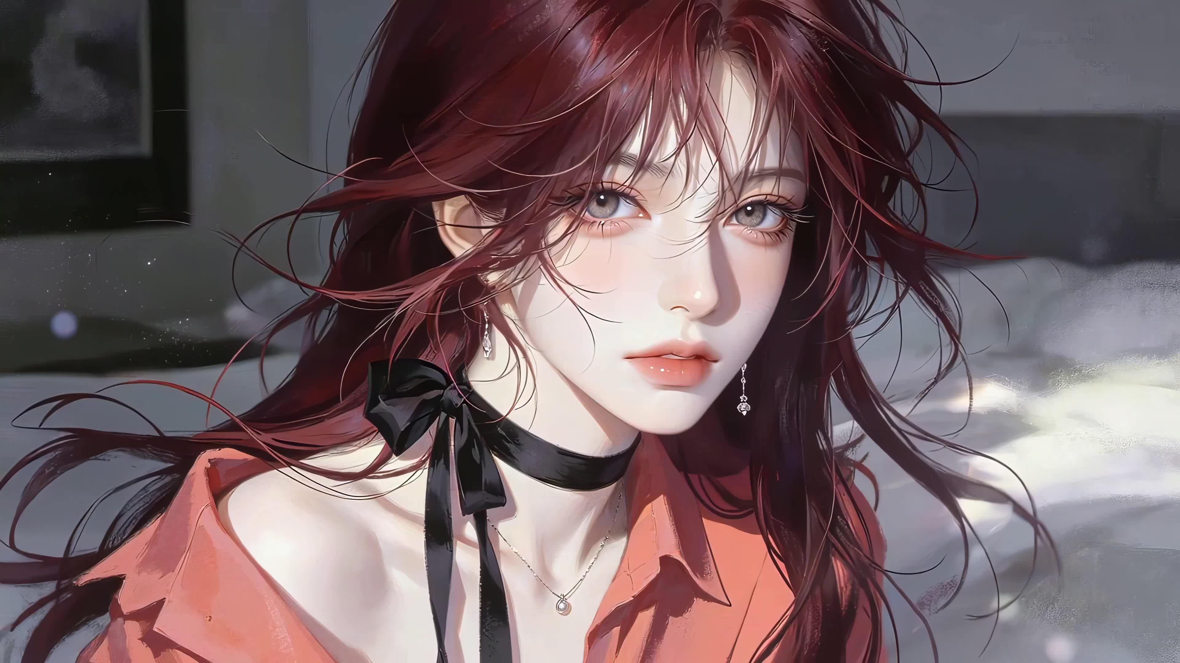 红发美女