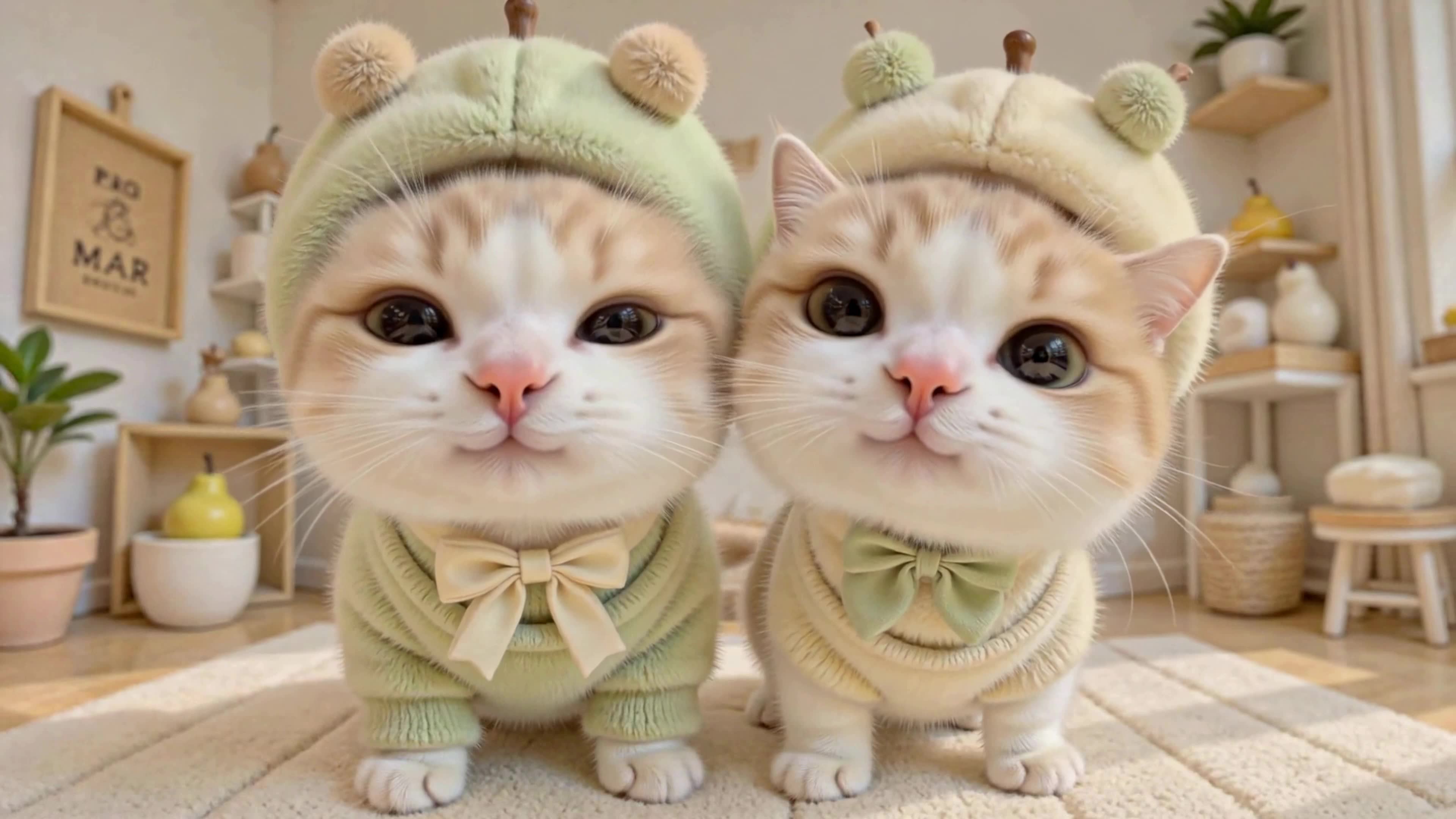 两只软萌可爱奶猫