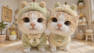 两只软萌可爱奶猫