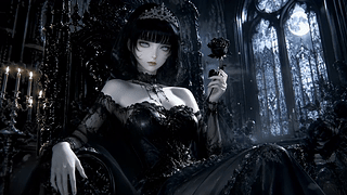 暗夜冷艳黑玫瑰女王