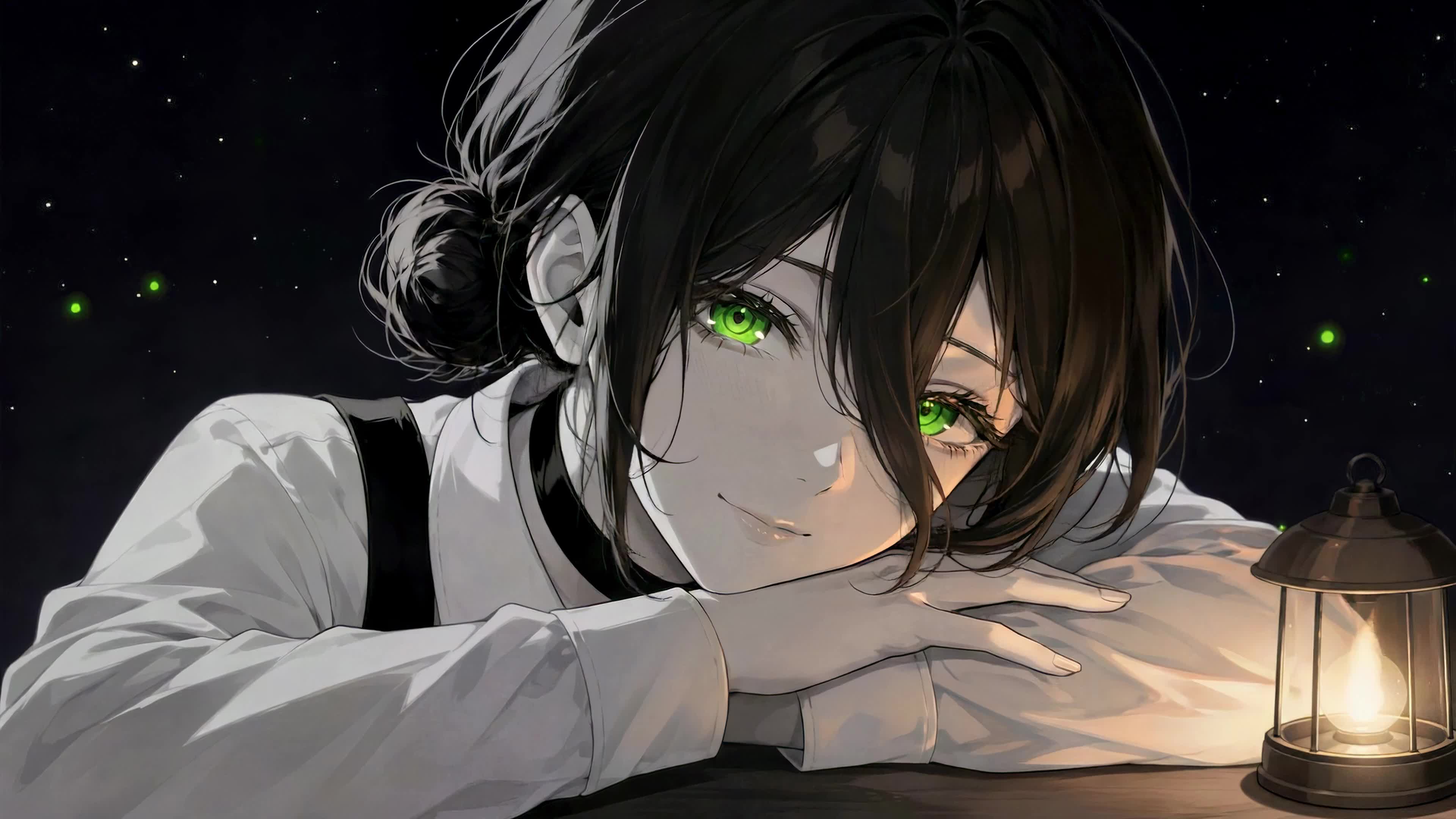 星夜提灯少女