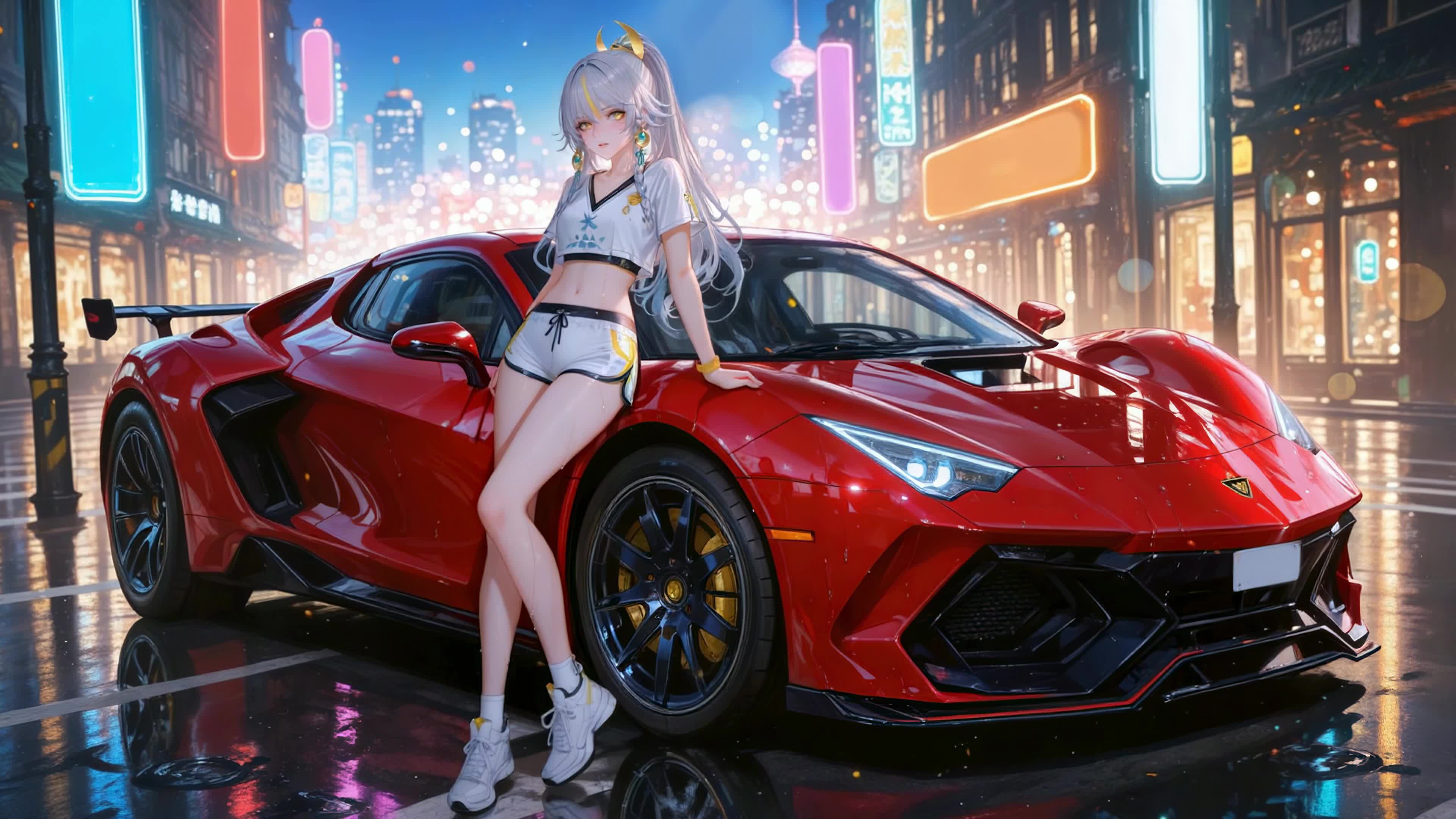 都市夜街超跑少女