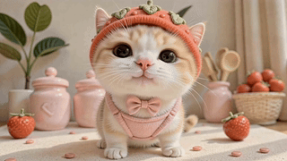 草莓软萌小奶猫