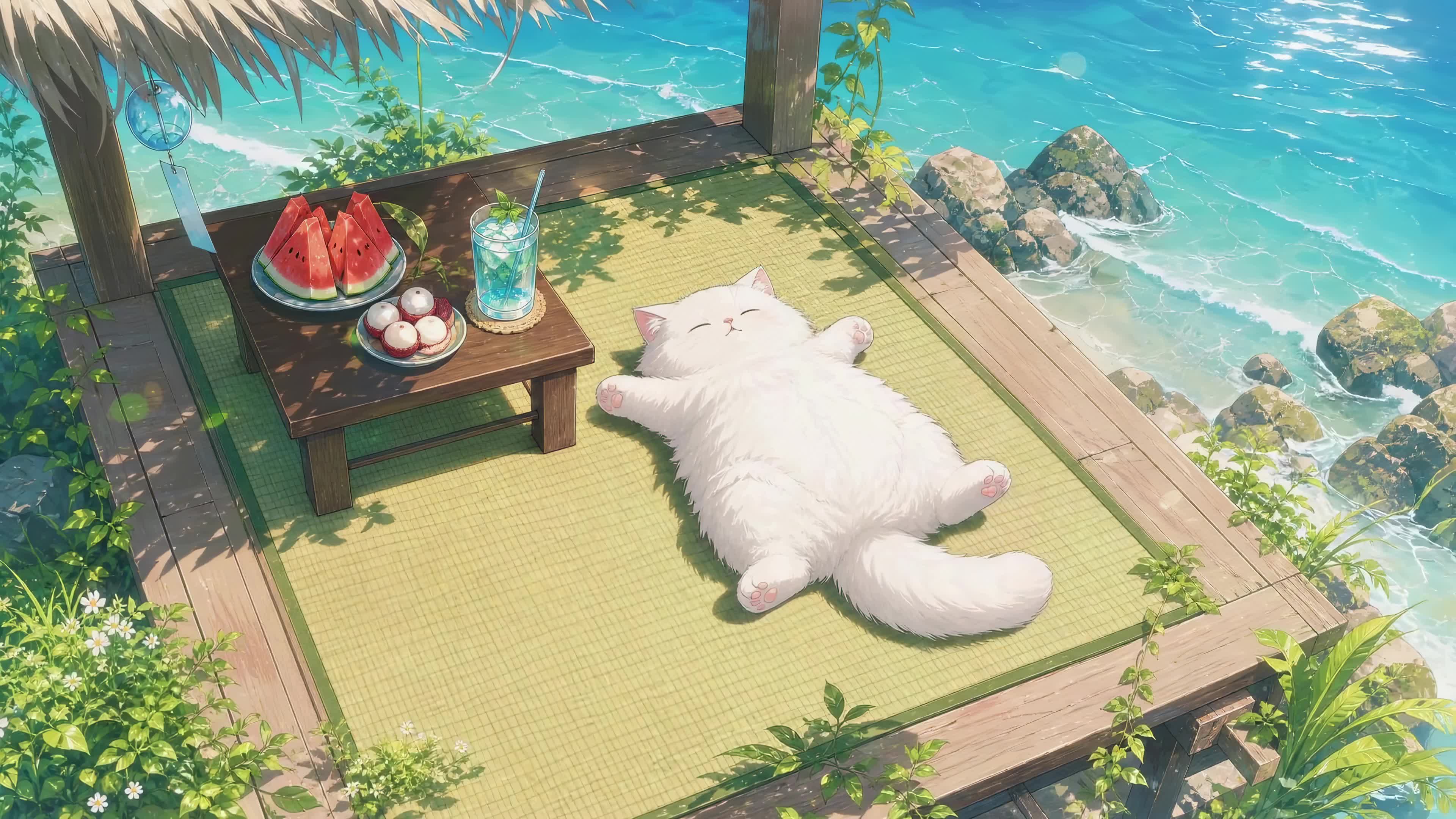 海边白猫