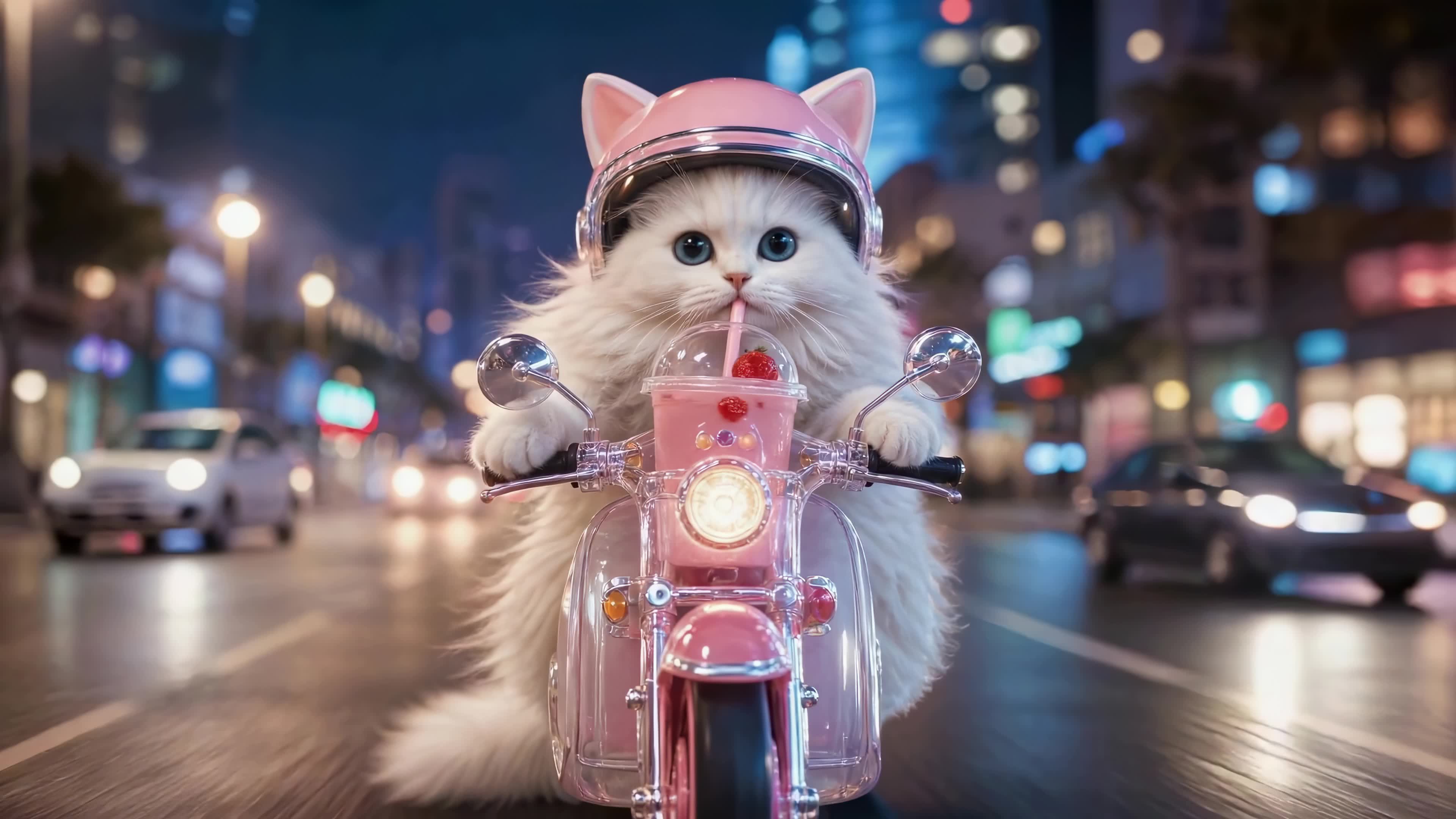 电动车白猫