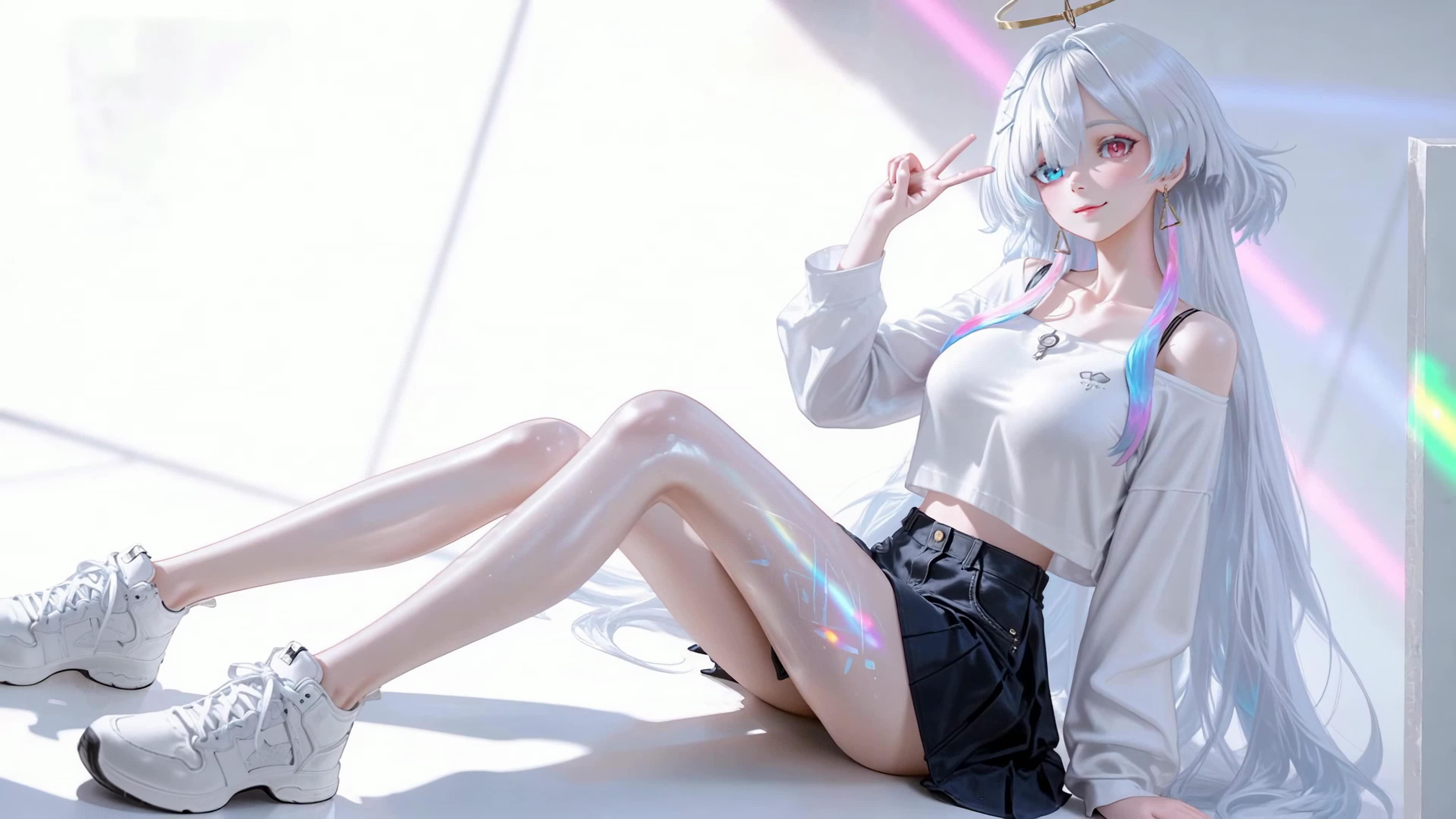 柔光空间银发少女莫宁