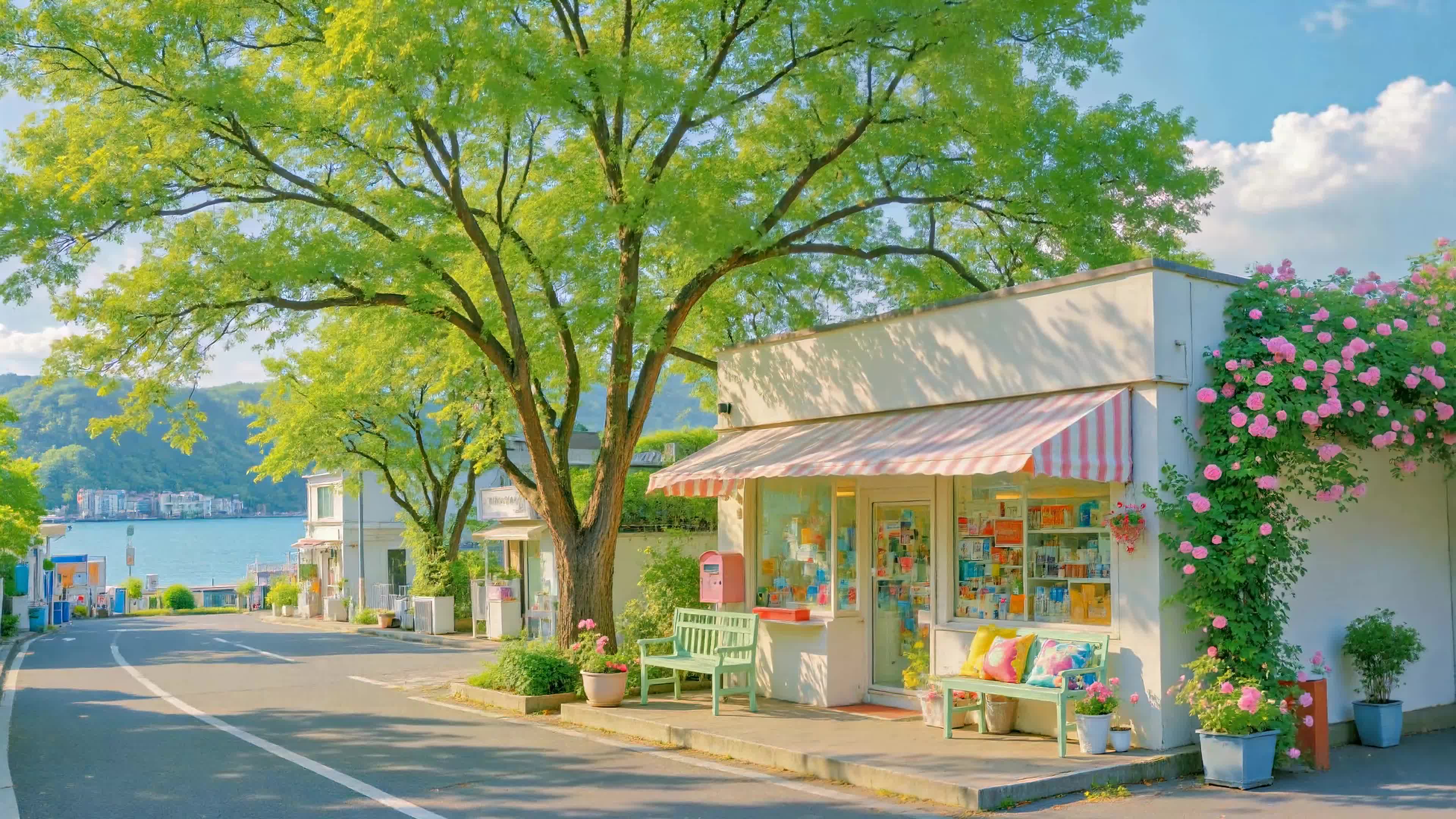 湖畔街角清新小店