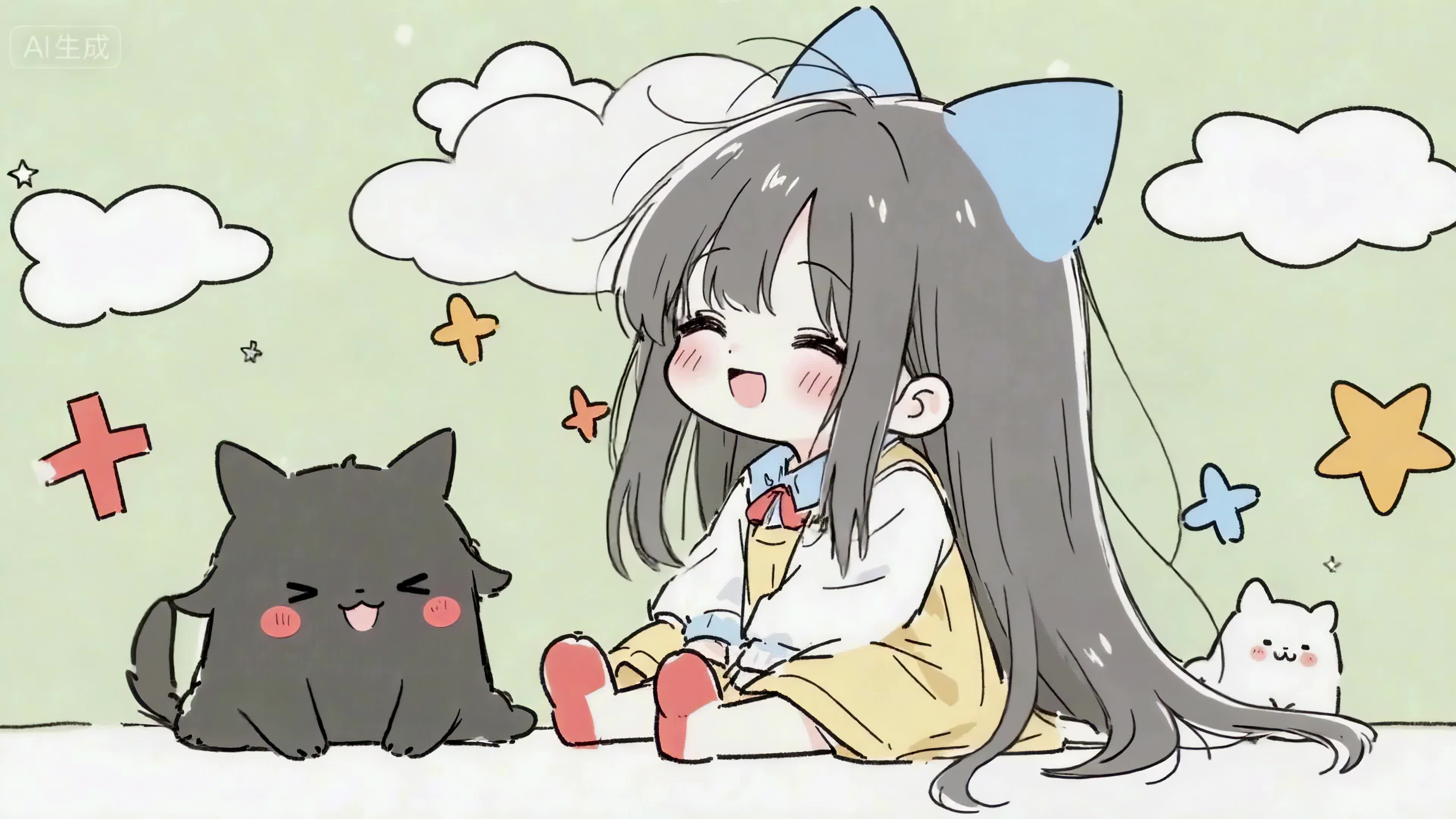 萌妹与猫猫日常