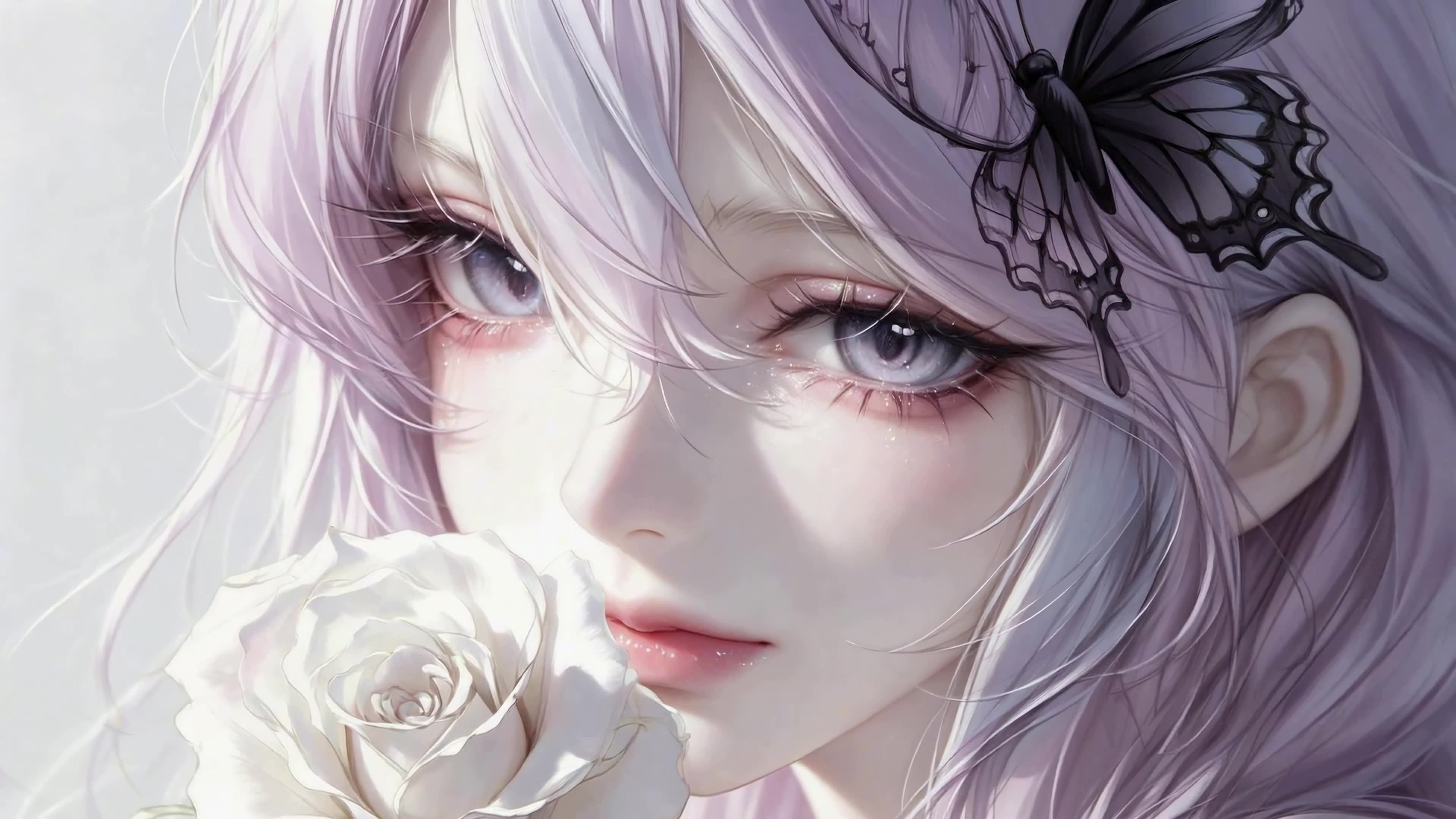 紫发玫瑰少女
