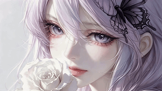 紫发玫瑰少女
