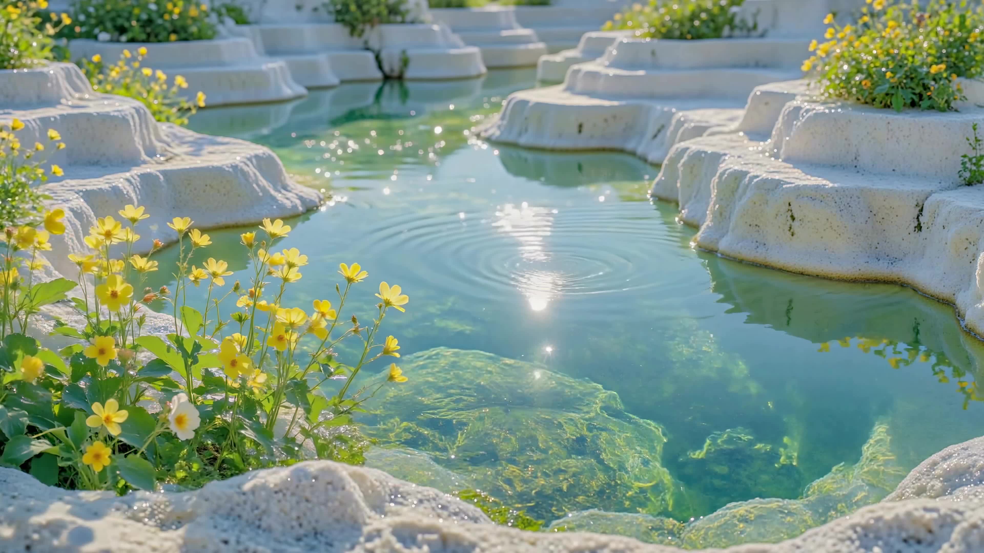 晴光清池黄花岸