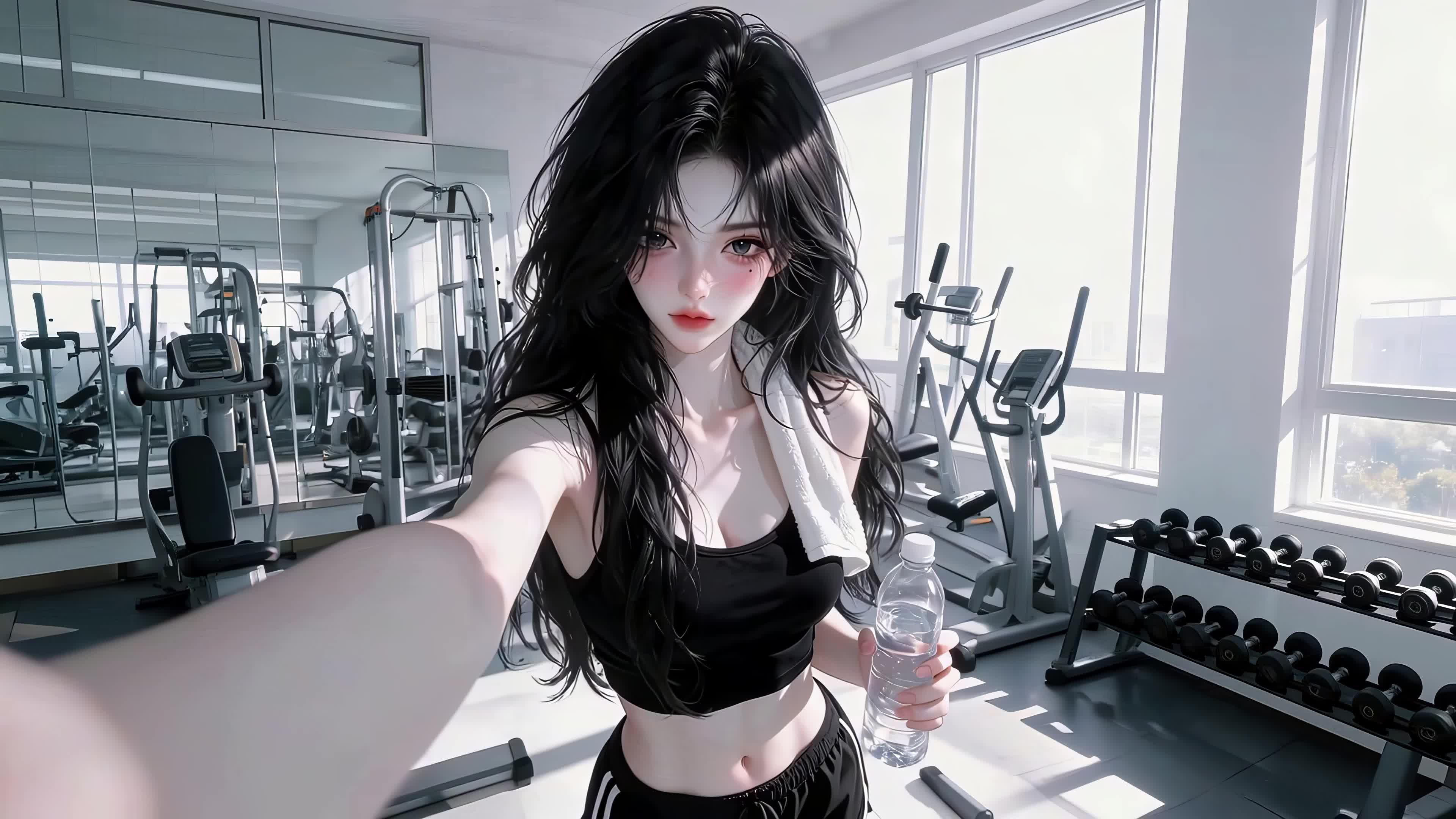 健身美女