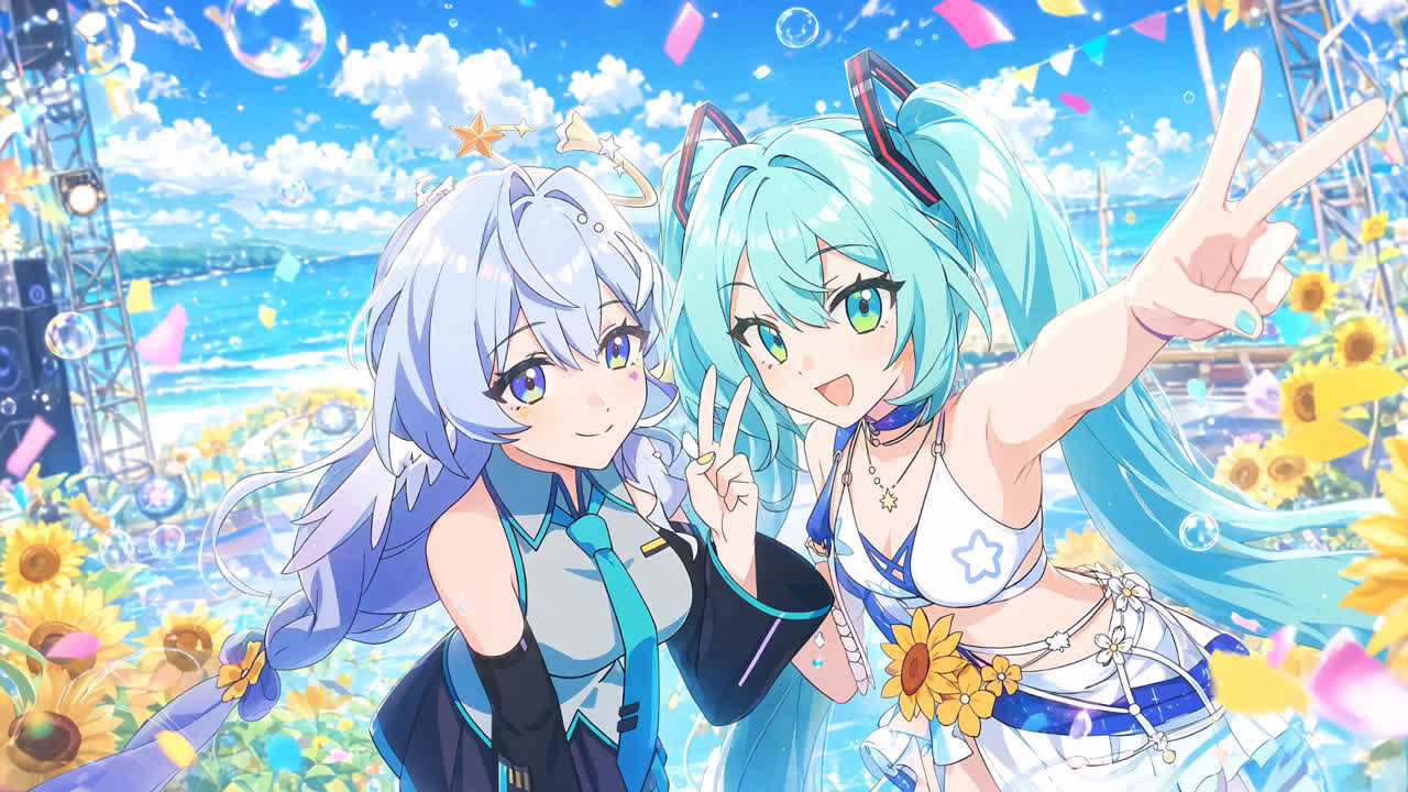 知更鸟×初音夏日联动