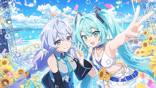 知更鸟×初音夏日联动