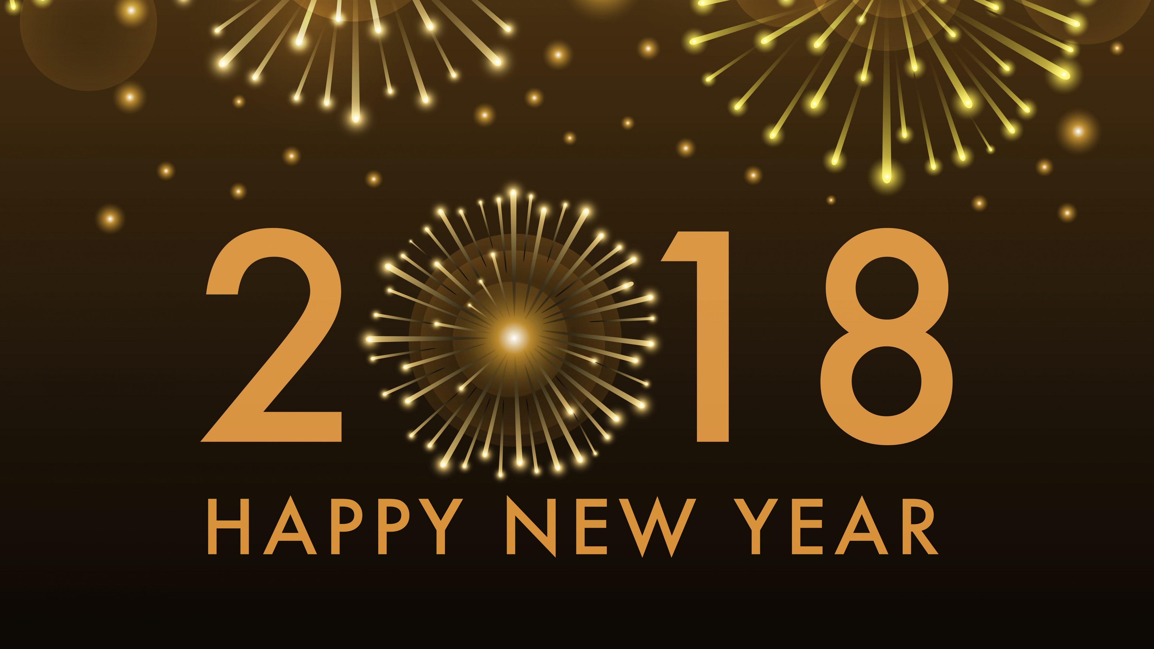 2018新年快乐4k宽屏壁纸
