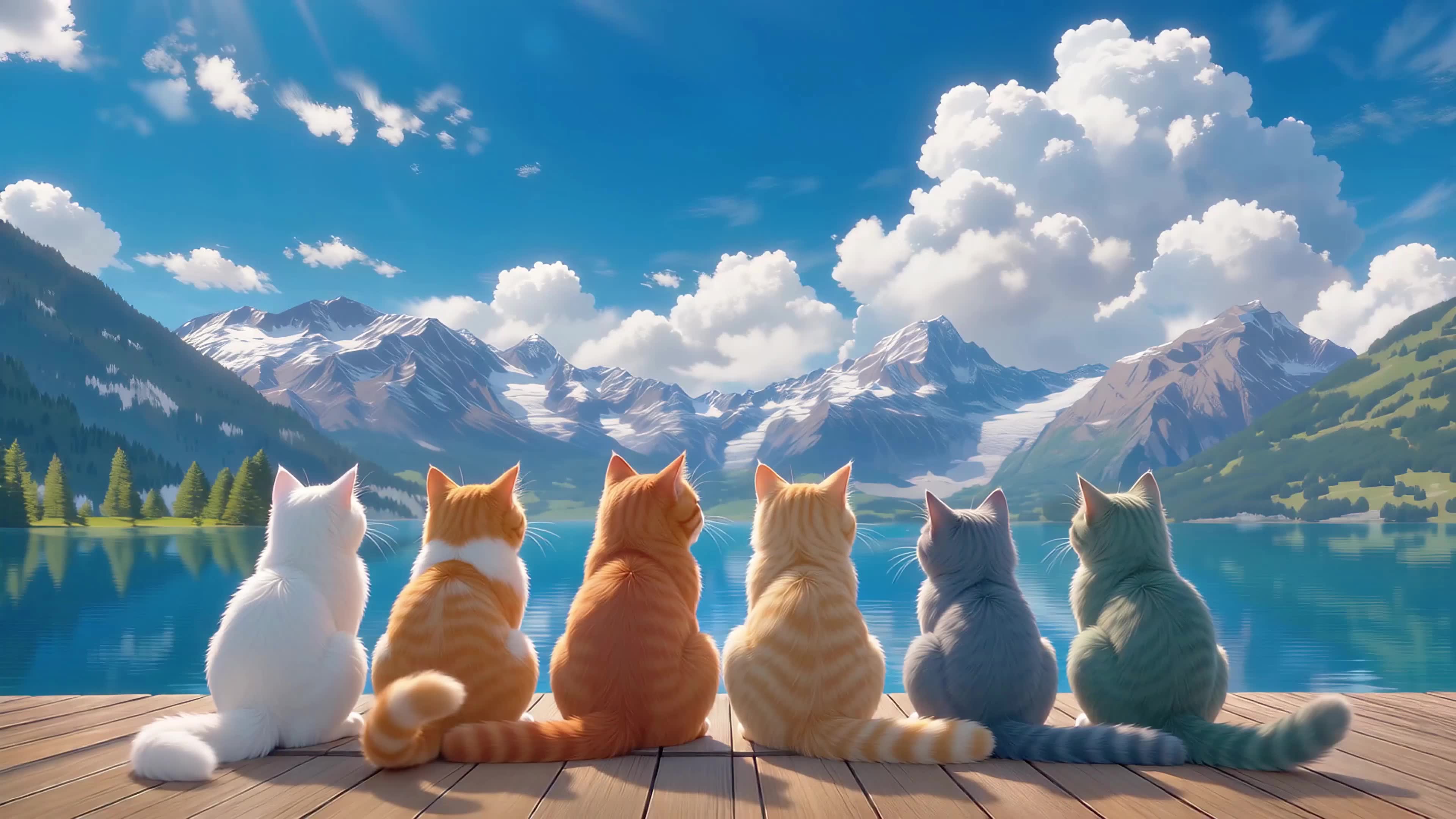 猫咪看风景