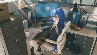 黑丝OL美少女